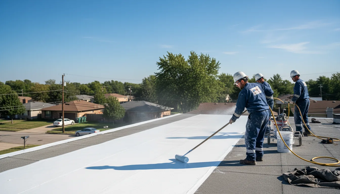 Commercial roof coating in Saint Cloud, WI near me